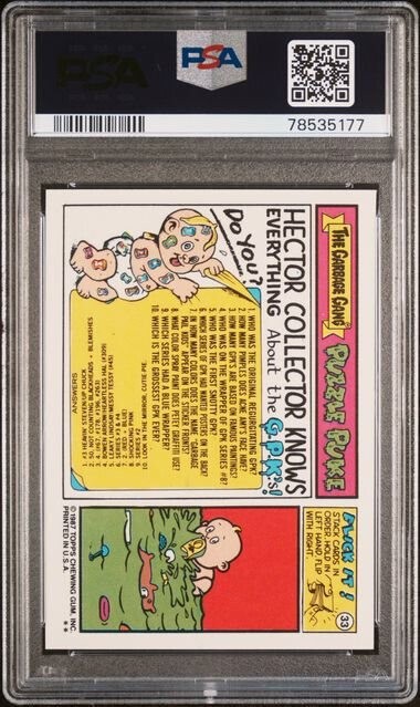 1987 Topps Garbage Pail Kids Series 11 #434a Holly Daze front