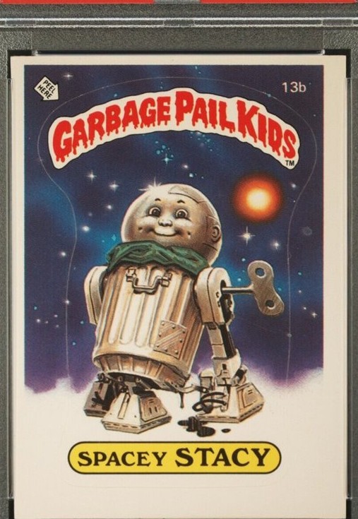 1985 Topps Garbage Pail Kids Series 1 #13B SPACEY STACY front