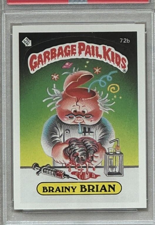 1985 Topps Garbage Pail Kids Series 2 #72B Brainy Brian front