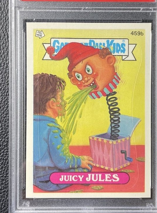 1987 Topps Garbage Pail Kids Series 11 Checklist-Double Line #459b Juicy Jules front