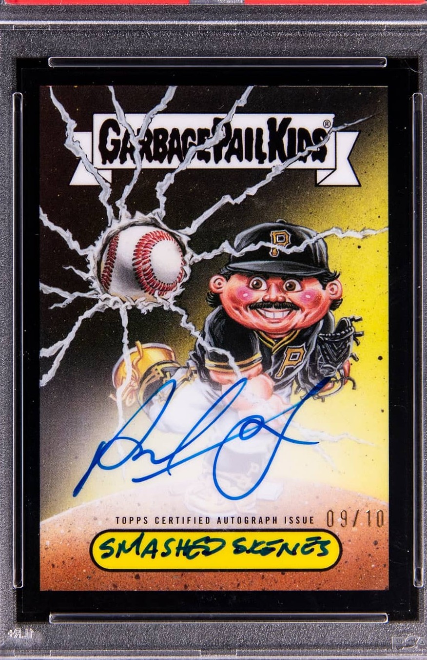 2025 Bowman Chrome Bowman Gpk Autographs Paul Skenes/Smashed Skenes PSA 9
