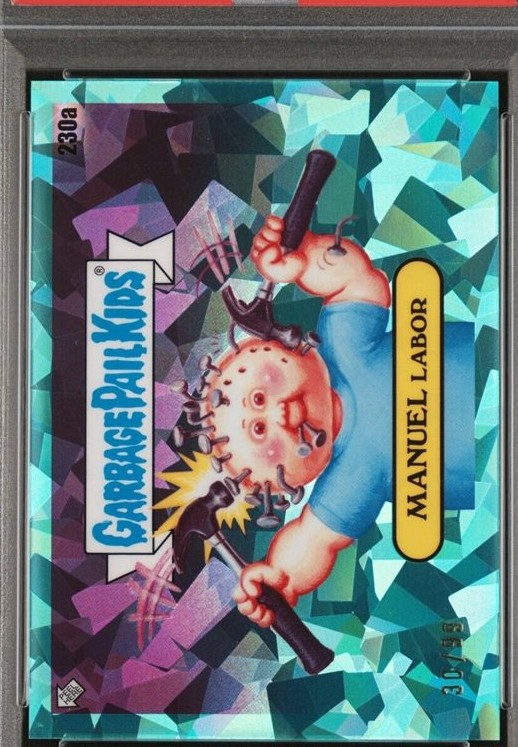2023 Topps Topps Garbage Pail Kids Sapphire Edition Aqua #230a Manuel Labor front