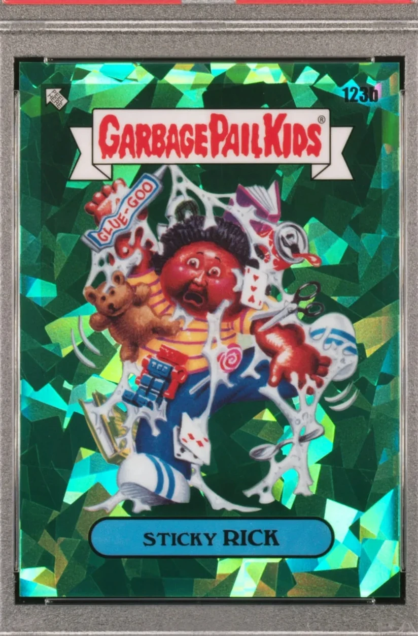 2021 Topps Garbage Pail Kids Sapphire Edition Green #123b Sticky Rick front