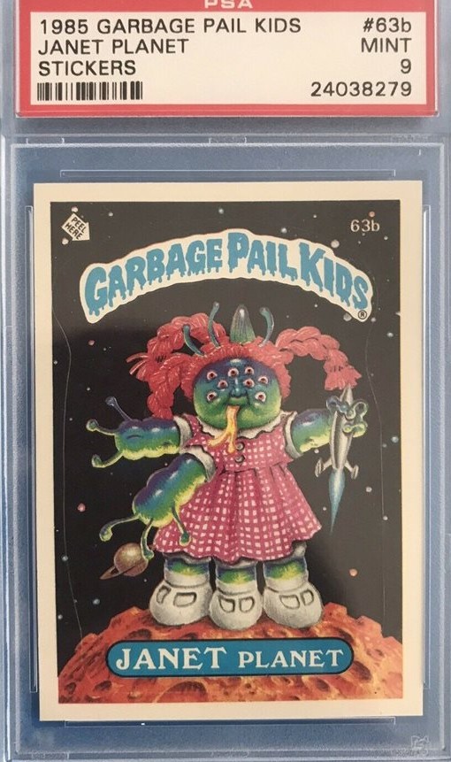 1985 Topps Garbage Pail Kids Series 2 #63b Janet Planet front