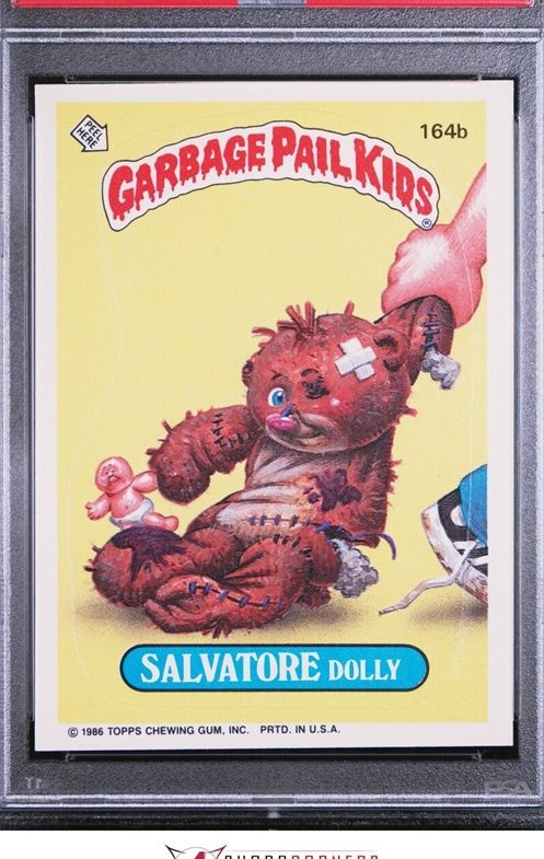 1986 Topps Garbage Pail Kids Series 4 #164b Salvatore Dolly front