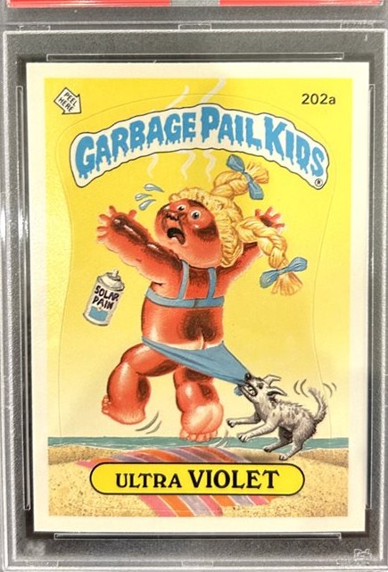 1986 Topps Garbage Pail Kids Series 5 #202a Ultra Violet front