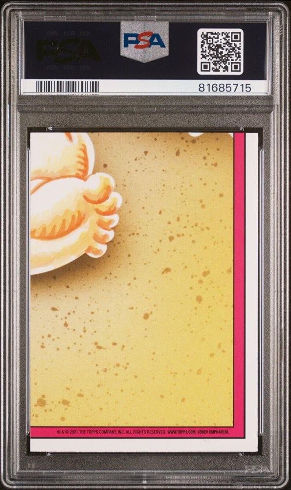 2023 Topps Garbage Pail Kids Go On Vacation Phlegm Yellow #99a Adam Bomb front