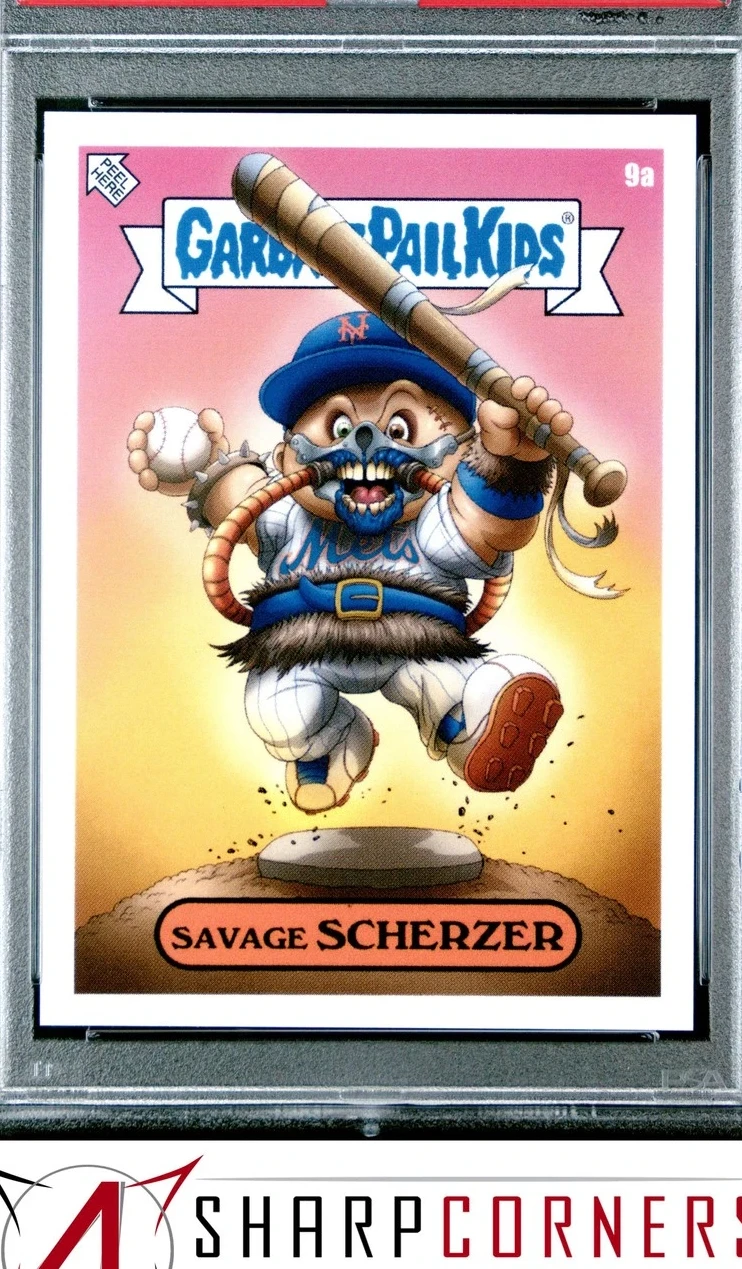 2022 Topps Topps Garbage Pail Kids GPK X Mlb Series 2 Alex Pardee #9a Savage Scherzer front