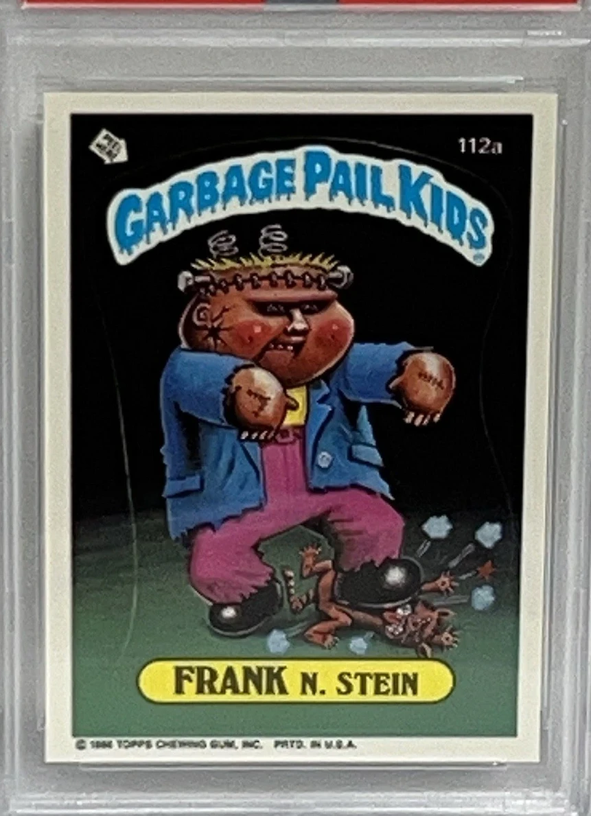 1986 Topps Garbage Pail Kids Series 3 #112a Frank N. Stein front