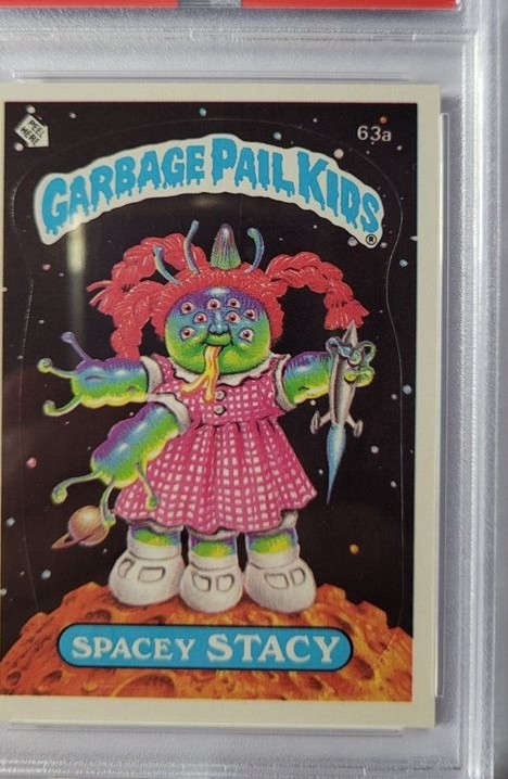 1985 Topps Garbage Pail Kids Series 2 #63a Spacey Stacy front