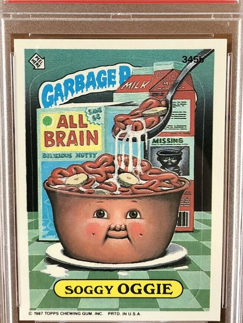 1987 Topps Garbage Pail Kids Series 9 #345b Soggy Oggie front