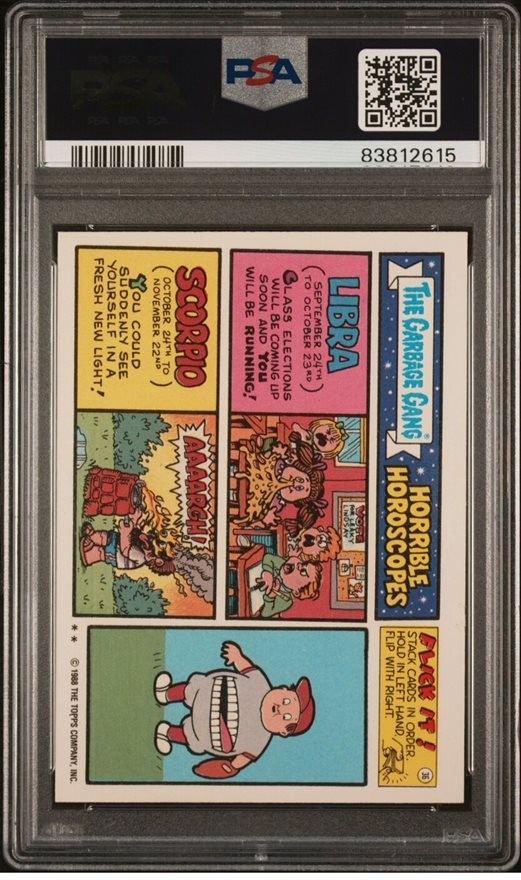 1988 Topps Garbage Pail Kids Series 15 #581b 3-Card Monte front