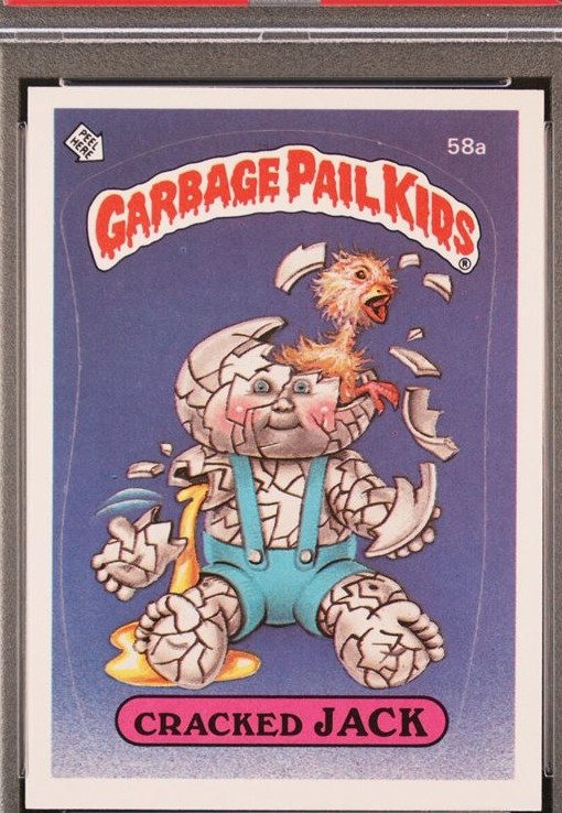 1985 Topps Garbage Pail Kids Series 2 Glossy #58a Cracked Jack front