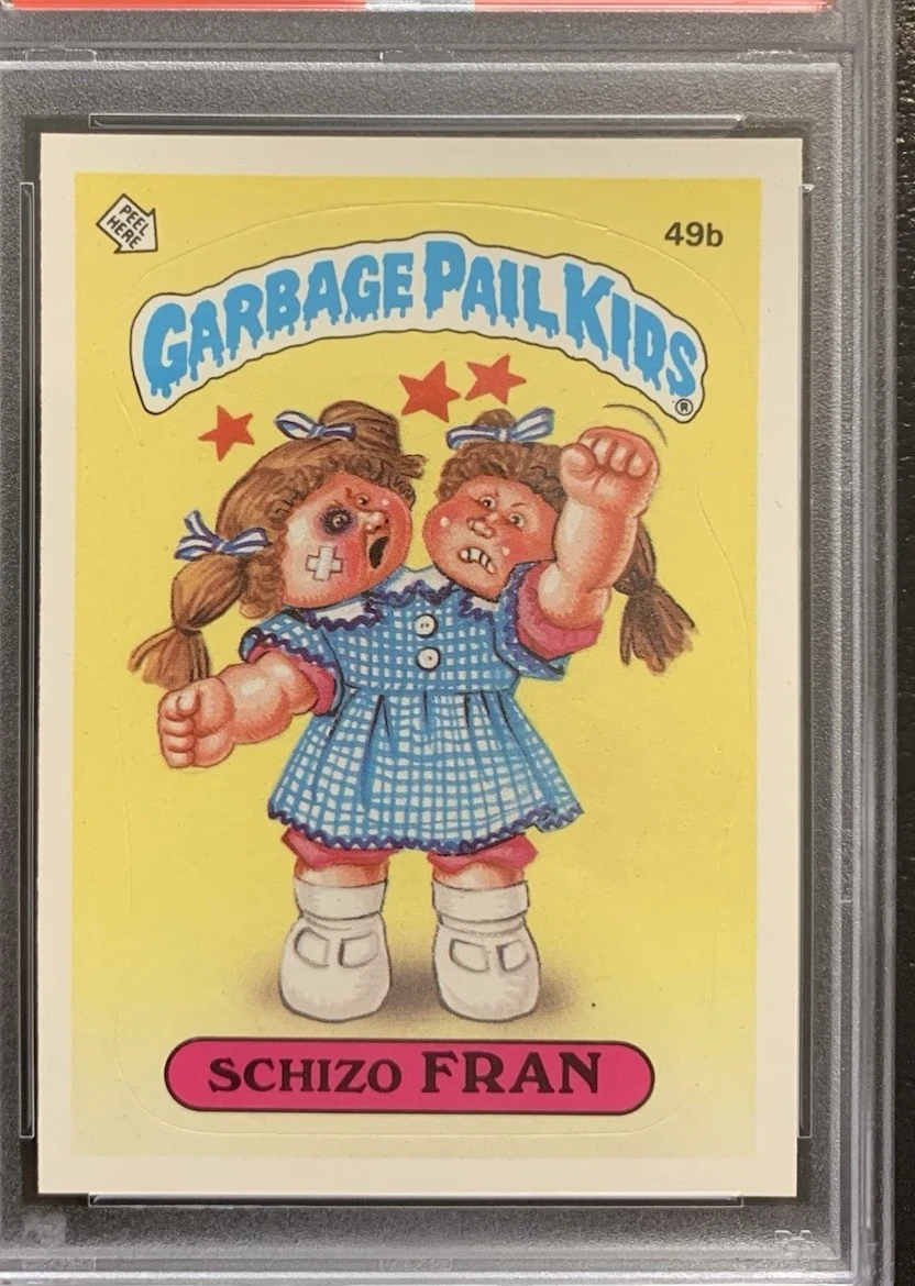 1985 Garbage Pail Kids Stickers Schizo Fran PSA 10