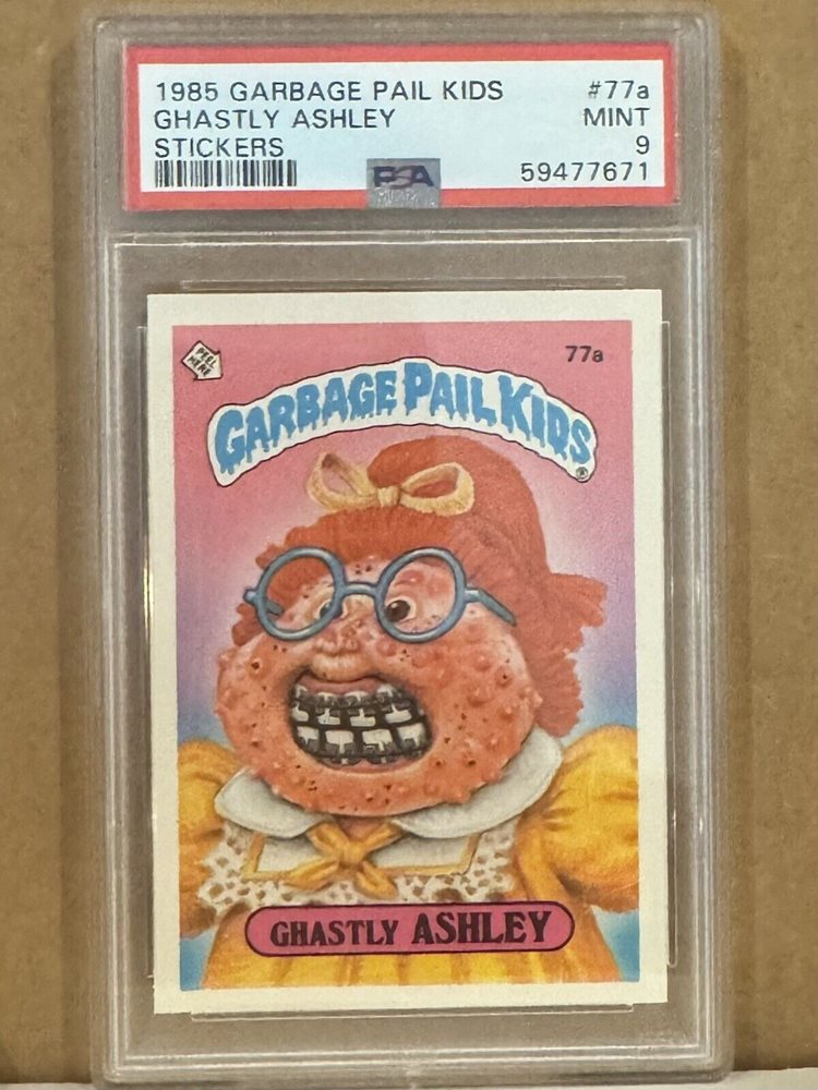 1985 Topps Garbage Pail Kids Series 2 #77a Ghastly Ashley front