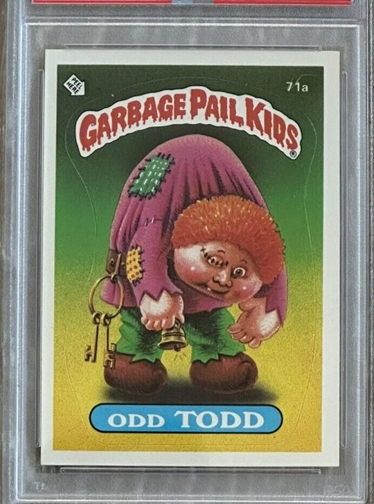 1985 Garbage Pail Kids Garbage Pail Kids Series 2 #71A Odd Todd front