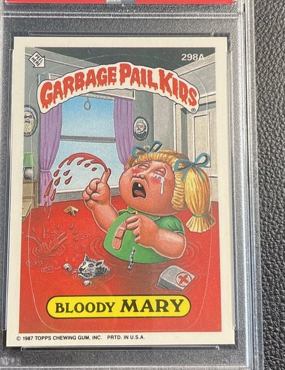 1987 Topps Garbage Pail Kids Series 8 #298A Bloody Mary front