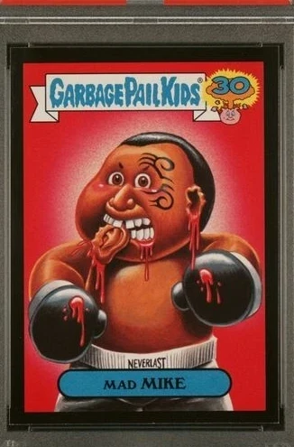 2015 Topps Topps Garbage Pail Kids 30Th Anniversary '80'S Spoof Black #24a Mad Mike front