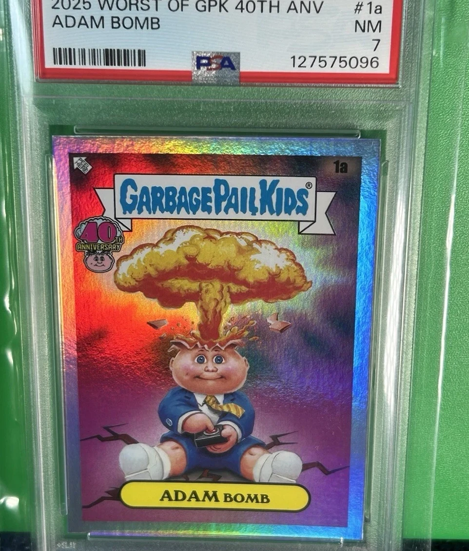 2025 Topps Worst Of Garbage Pail Kids 40Th Anniversary #1a Adam Bomb front
