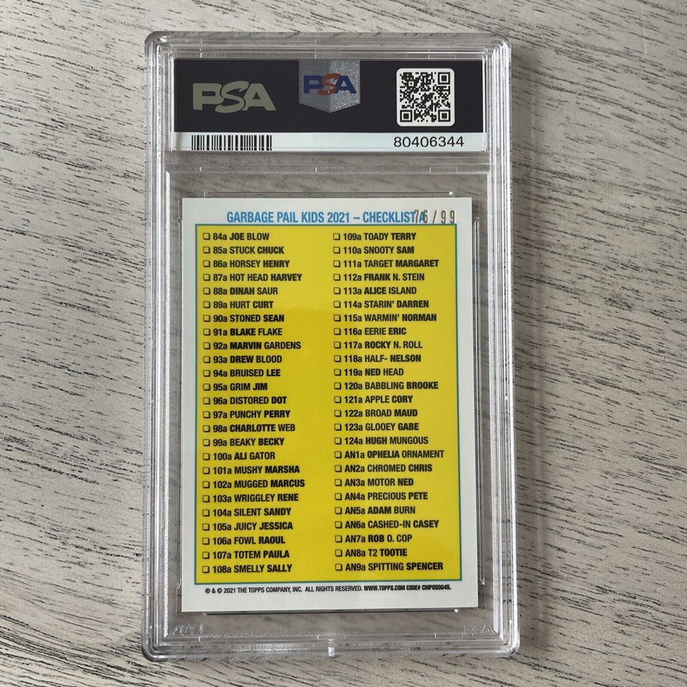 2021 Topps Garbage Pail Kids Sapphire Edition Aqua #91a Blake Flake front