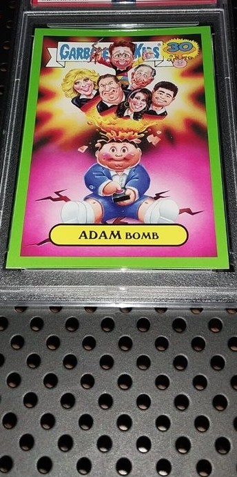 2015 Topps Topps Garbage Pail Kids 30Th Anniversary Checklist Green #2a Adam Bomb front