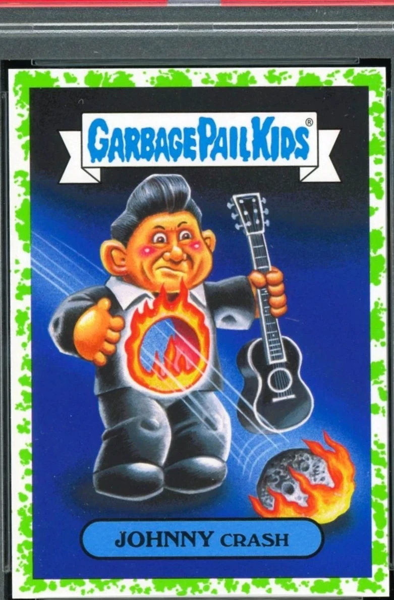 2017 Topps Garbage Pail Kids Battle Of The Bands Classic Rock Puke #1a Johnny Crash front