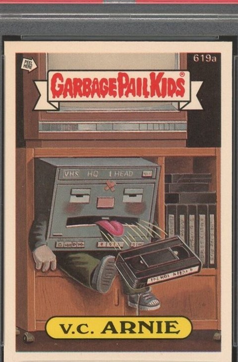 1988 Topps Garbage Pail Kids Series 15 #619a V.C. Arnie front