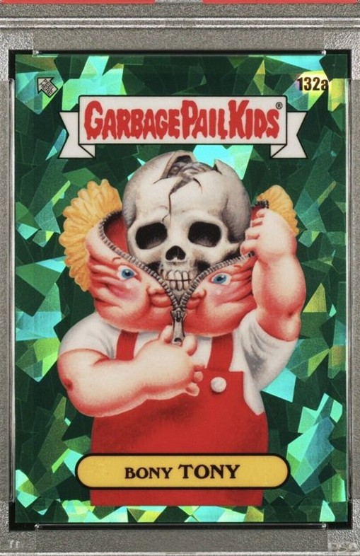2021 Topps Garbage Pail Kids Sapphire Edition Green #132a Bony Tony front