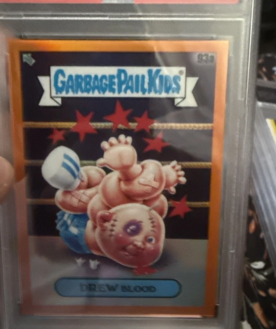 2020 Topps Garbage Pail Kids ORANGE REFRACTOR #93a Drew Blood front