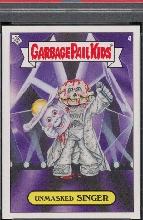 2019 Topps Garbage Pail Kids 2019 Was The Worst #4 Unmasked Singer front