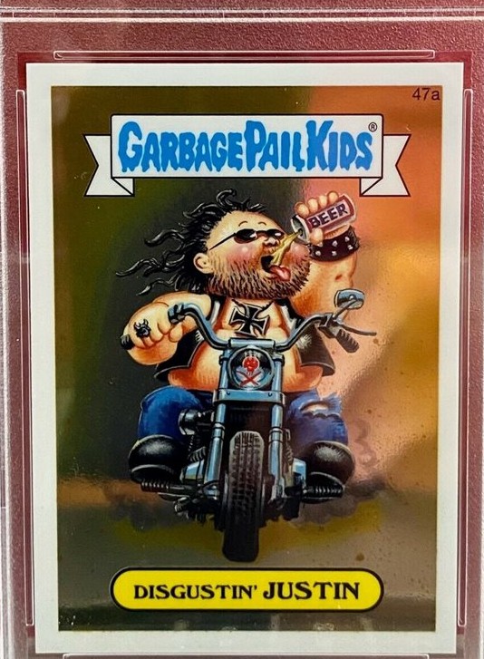 2014 Topps Garbage Pail Kids Chrome Series 2 #47a Disgustin' Justin front