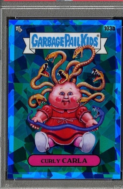 2021 Topps Garbage Pail Kids Sapphire Edition #103b Curly Carla front