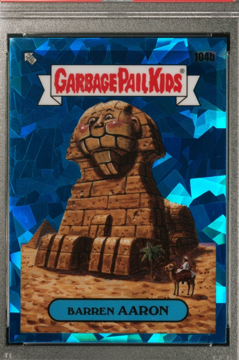 2021 Topps Garbage Pail Kids Sapphire Edition #104b Barren Aaron front