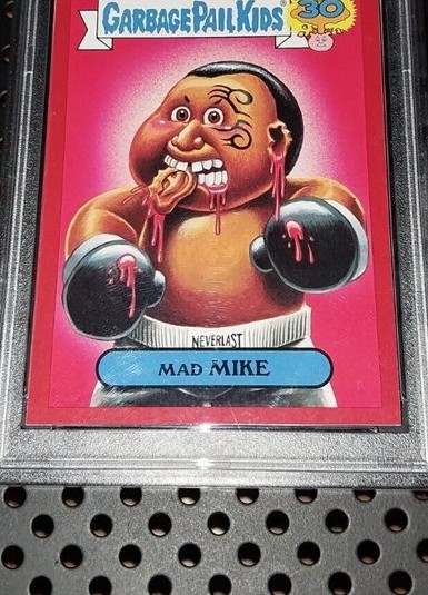 2015 Topps Topps Garbage Pail Kids 30Th Anniversary '80'S Spoof Metallic Red #24a Mad Mike front