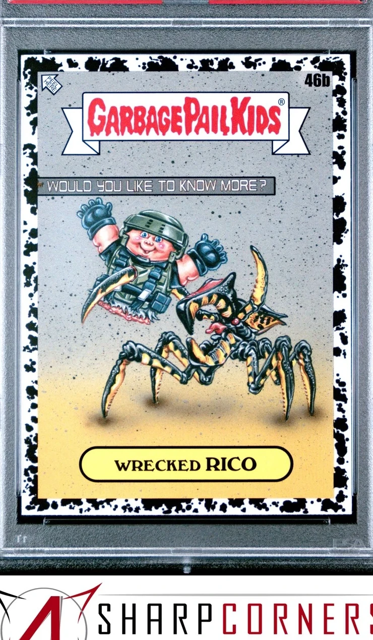 2023 Topps Garbage Pail Kids Intergoolactic Mayhem Black Hole #46b Wrecked Rico front