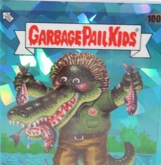 2021 Topps Garbage Pail Kids Sapphire Edition Aqua #100a Ali Gator front