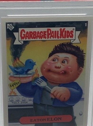 2022 Topps Garbage Pail Kids 2022 Was The Worst #1 Eaton Elon front