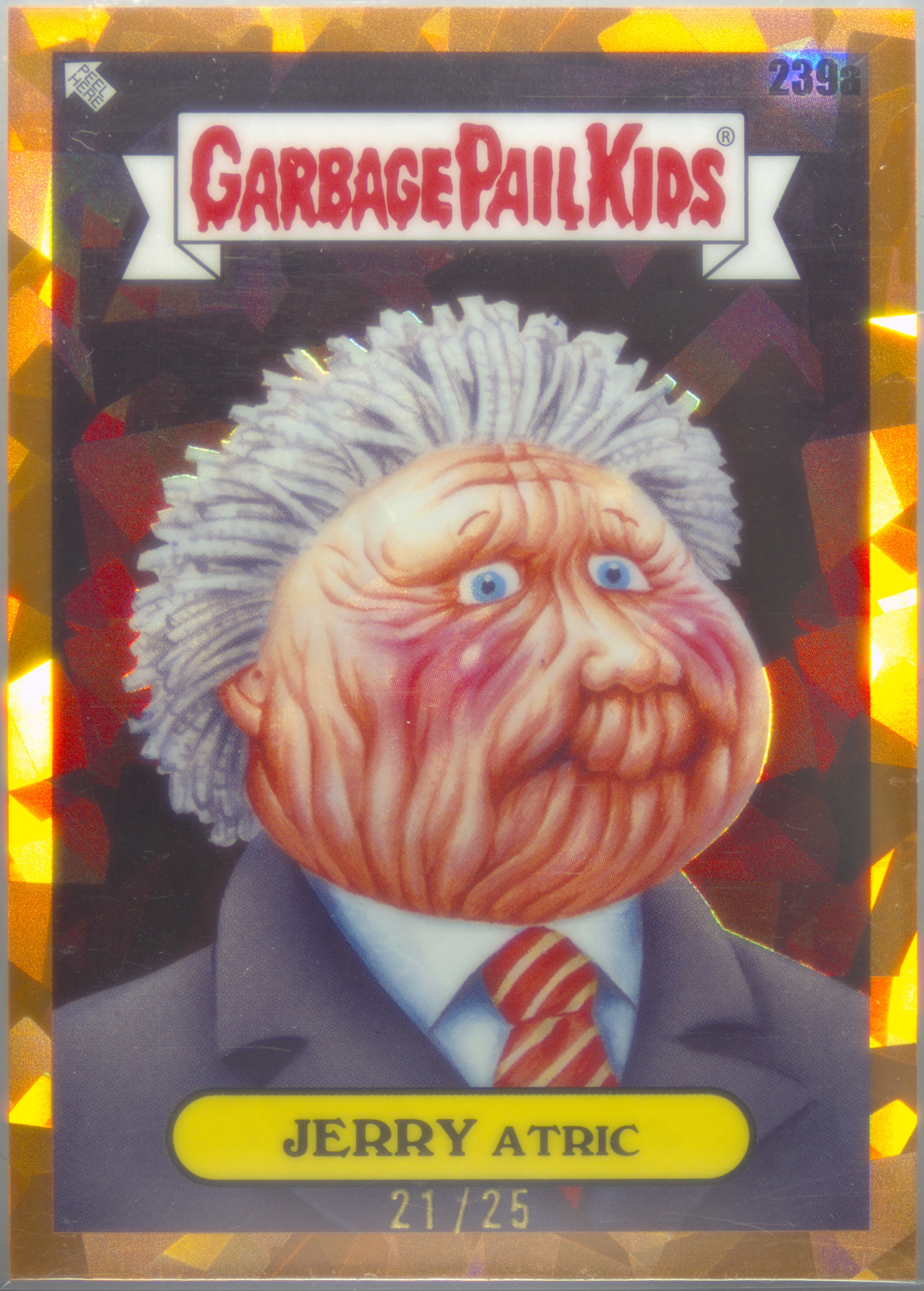 2023 Topps Topps Garbage Pail Kids Sapphire Edition Orange #239a Jerry Atric front