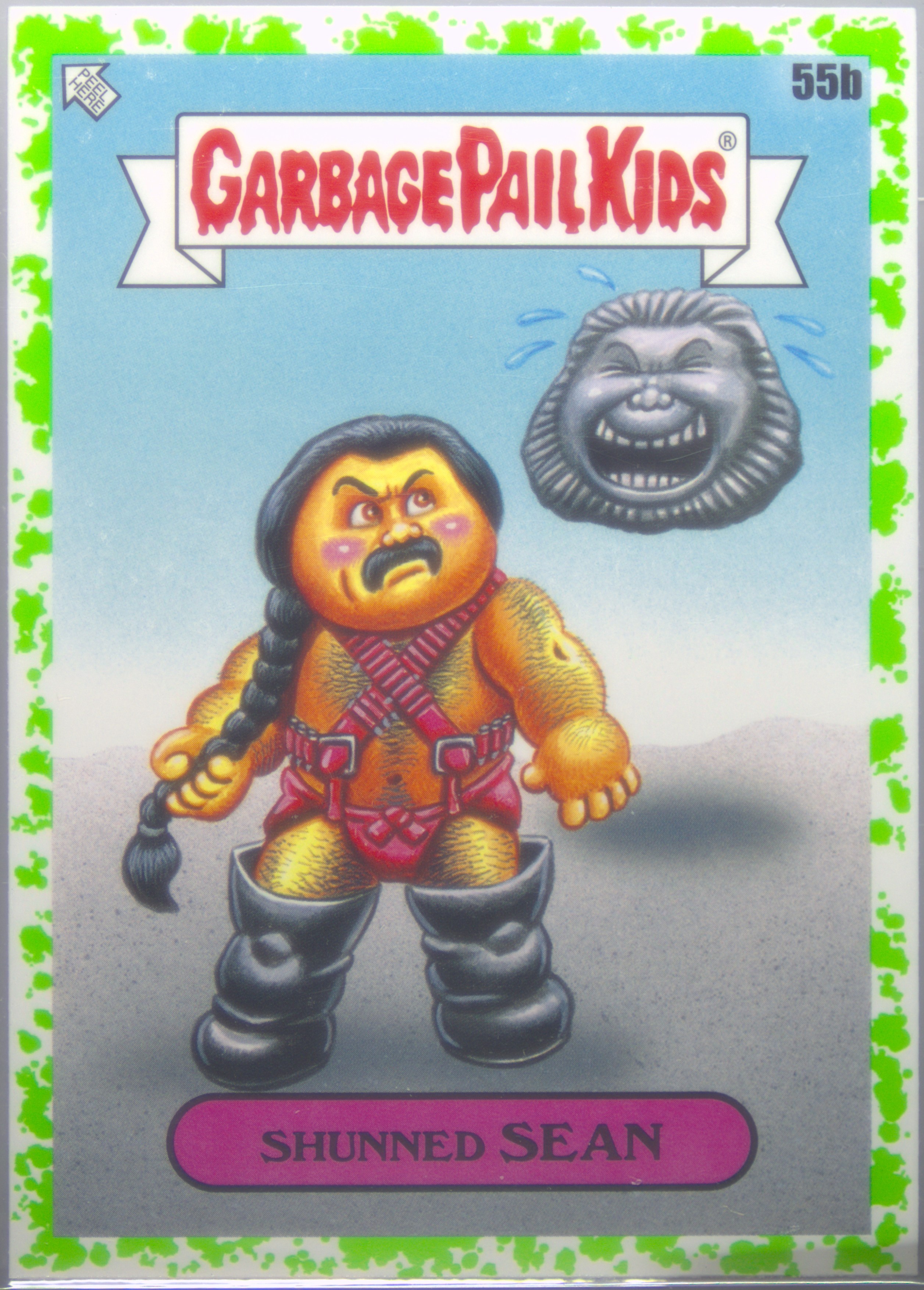 2023 Topps Garbage Pail Kids Intergoolactic Mayhem Booger Green #55b Shunned Sean front