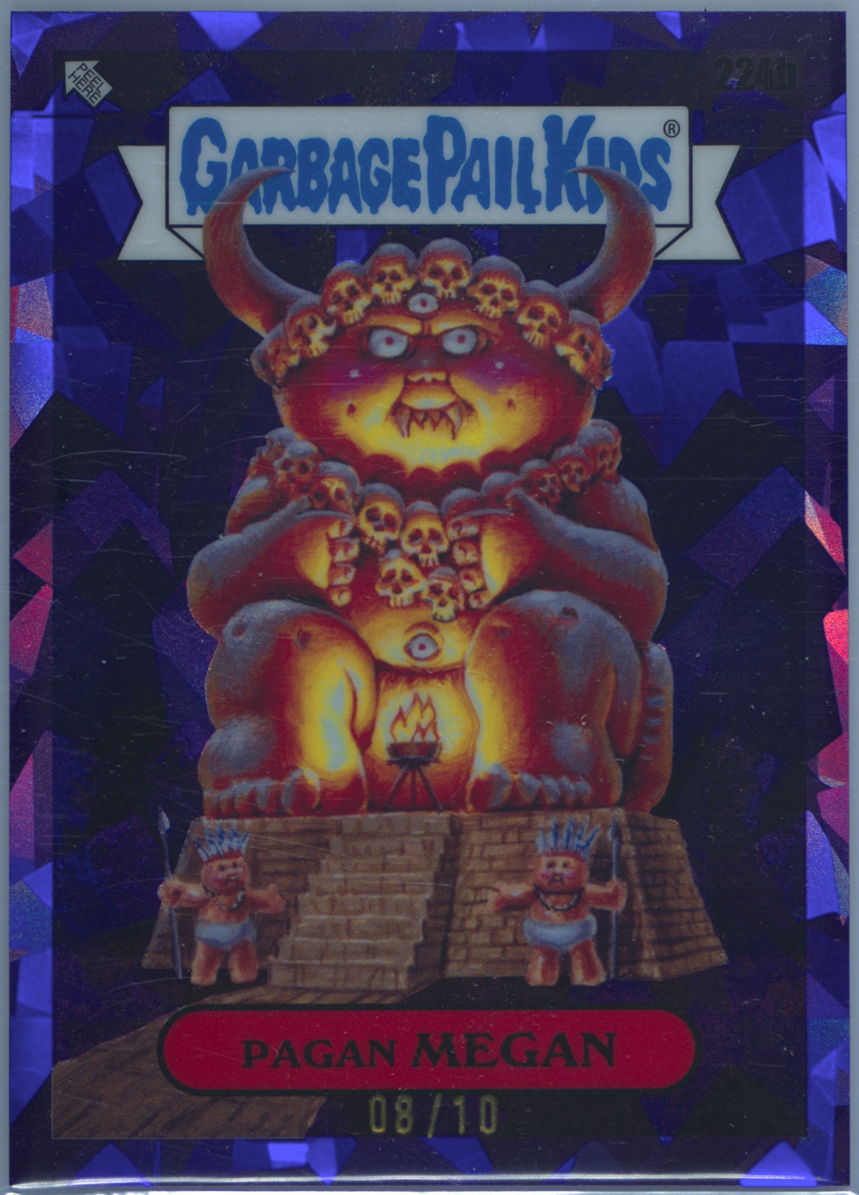 2023 Topps Topps Garbage Pail Kids Sapphire Edition Purple #224b Pagan Megan front
