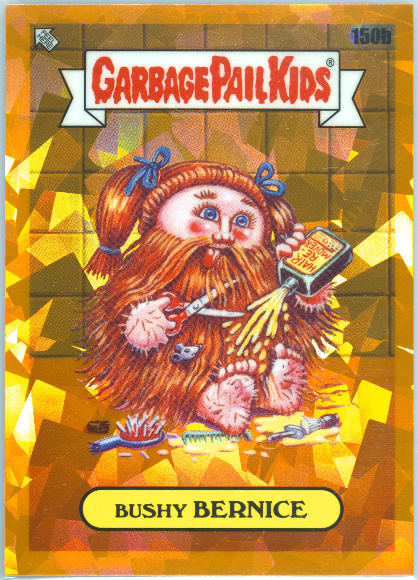 2021 Topps Garbage Pail Kids Sapphire Edition Orange #150b Bushy Bernice front