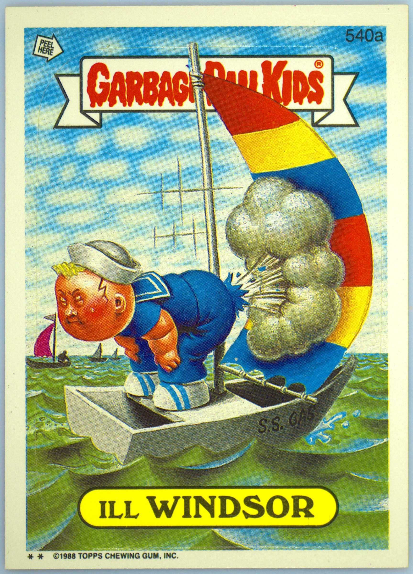 1988 Topps Garbage Pail Kids Series 13 #540a Ill Windsor front