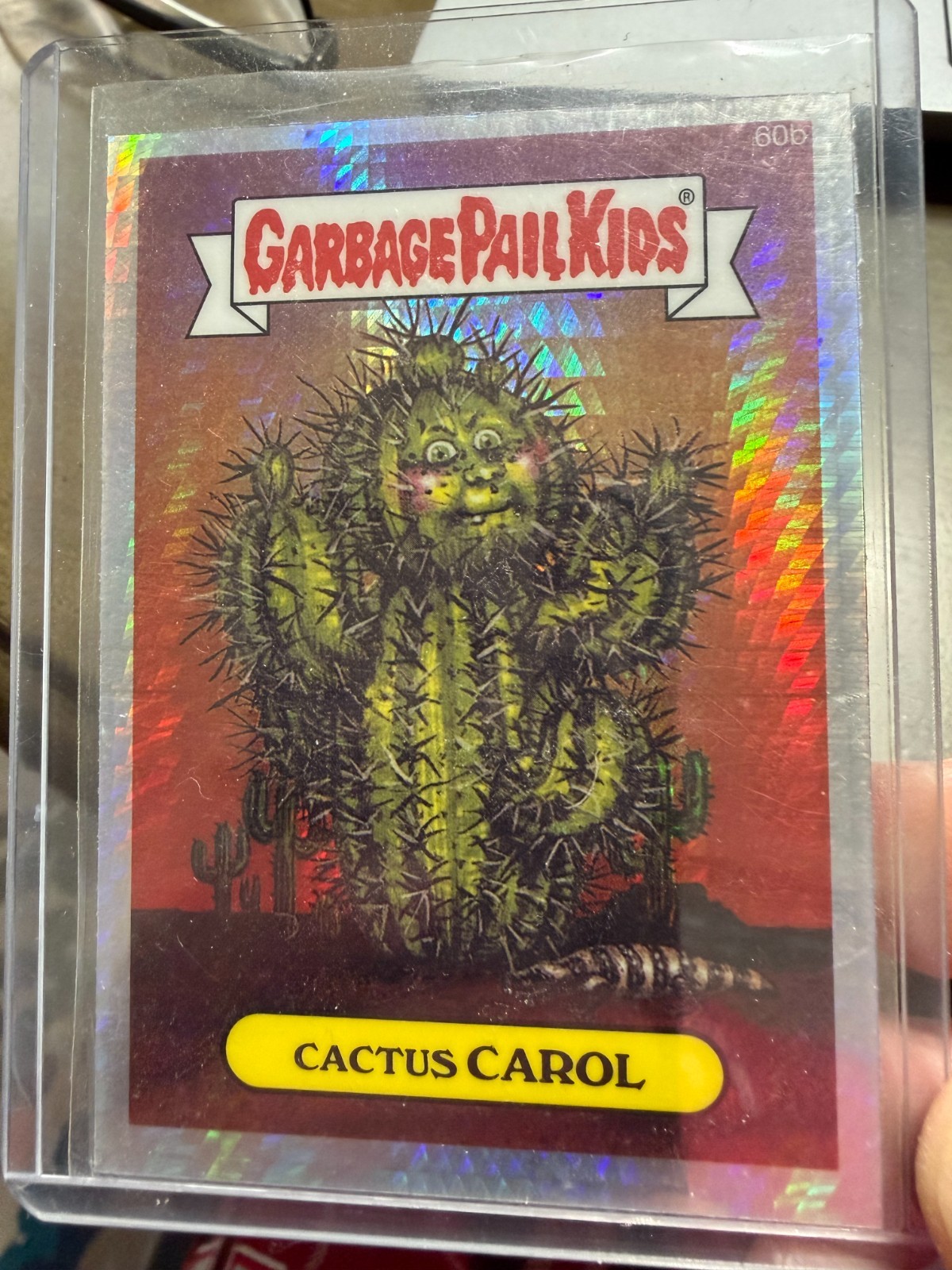2014 Topps Garbage Pail Kids Chrome Series 2 Xfractor #60b Cactus Carol front