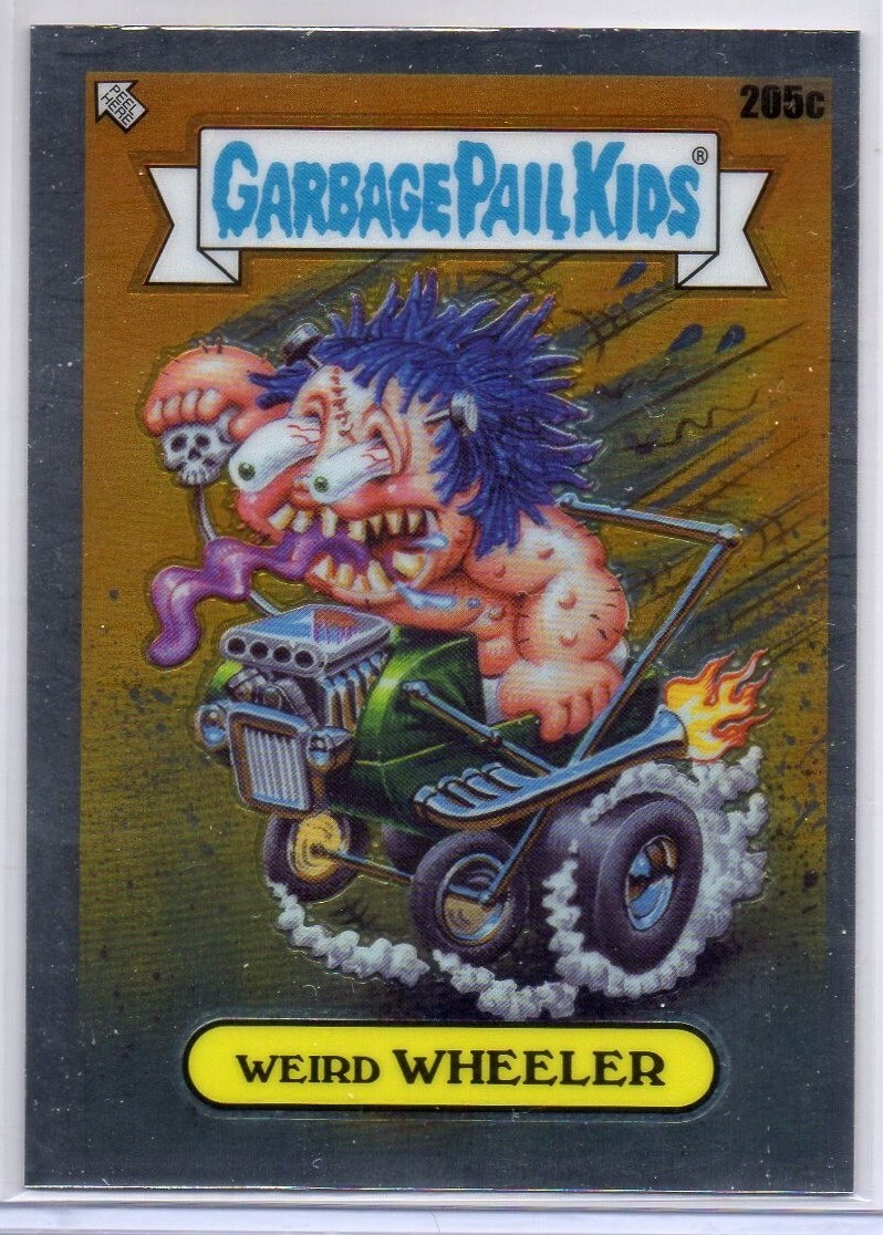 2022 Topps Garbage Pail Kids Chrome #205c Weird Wheeler front