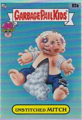 2025 Topps Worst Of Garbage Pail Kids 40Th Anniversary Crumpled Garbage #92a Unstitched Mitch front